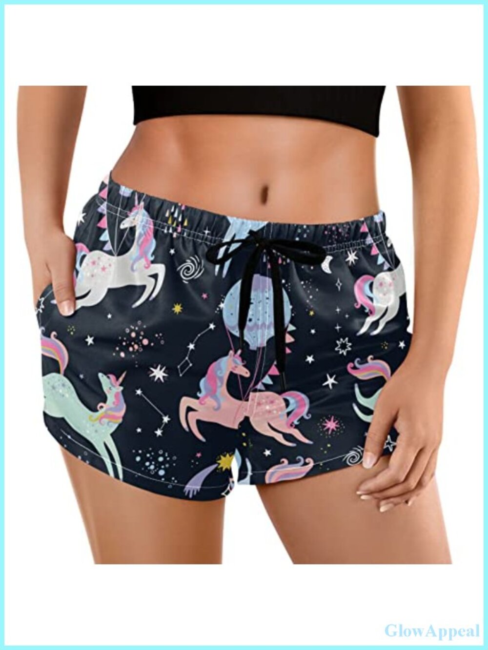 Women's Board Shorts Quick Dry Floral Beach Swim Trunks with Pockets